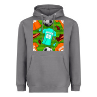 Storm soccer ball uniform and shoes seamless pattern Heavyweight Hoodie - BundleAndBundleShop