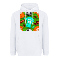Soccer Ball Uniform And Shoes Seamless Pattern Heavyweight Hoodie | Teevron