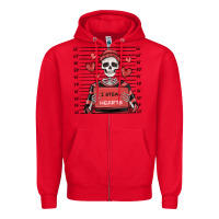Red i steal hearts skeleton valentine's day Zipper Hoodie - MaliasSmallBusiness