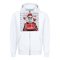 I Steal Hearts Skeleton Valentine's Day Zipper Hoodie | Teevron
