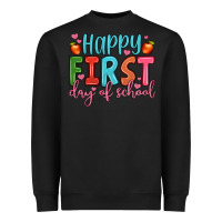 Black happy first day of school Heavyweight Sweatshirt - JahusDesignShop