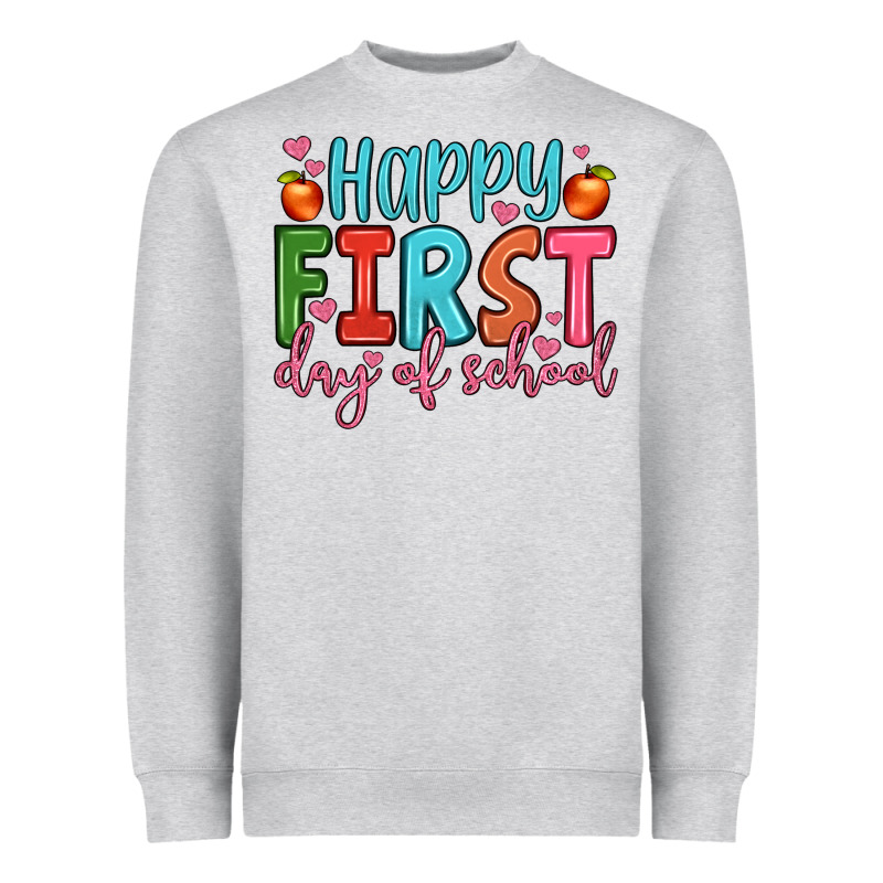 Happy First Day Of School Heavyweight Sweatshirt by JahusDesignShop | Teevron