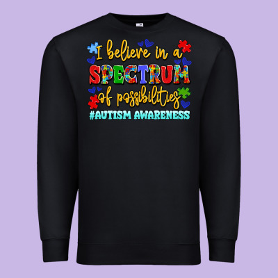 I Believe In A Spectrum Of Possibilities Premium Sweatshirt Designed By Lillyallendesigns