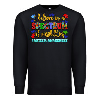 Black i believe in a spectrum of possibilities Premium Sweatshirt - LillyAllenDesigns