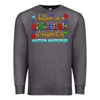 Charcoal Heather i believe in a spectrum of possibilities Premium Sweatshirt - LillyAllenDesigns