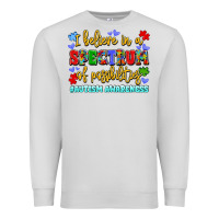 Dove Grey i believe in a spectrum of possibilities Premium Sweatshirt - LillyAllenDesigns