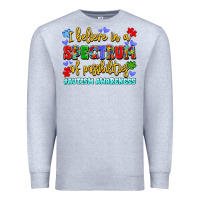 Heather Grey i believe in a spectrum of possibilities Premium Sweatshirt - LillyAllenDesigns