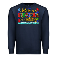 Navy i believe in a spectrum of possibilities Premium Sweatshirt - LillyAllenDesigns