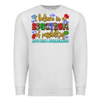 Oatmeal Heather i believe in a spectrum of possibilities Premium Sweatshirt - LillyAllenDesigns