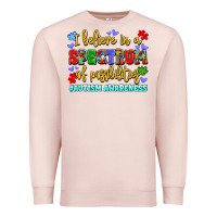 Pale Pink i believe in a spectrum of possibilities Premium Sweatshirt - LillyAllenDesigns