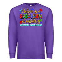 Purple i believe in a spectrum of possibilities Premium Sweatshirt - LillyAllenDesigns