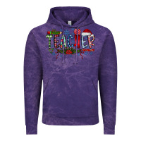 Cloud Purple teacher christmas Vintage Hoodie - RacoonDesign