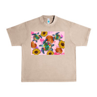French Oak Sunflowers Turtle Urban Heavy Tee - Artiststas