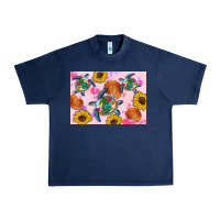 Navy Sunflowers Turtle Urban Heavy Tee - Artiststas