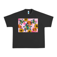 Pigment Black Sunflowers Turtle Urban Heavy Tee - Artiststas