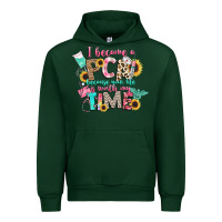 Forest Green i became a cna because your life is worth my time Urban Hoodie - CowGirlArtShop