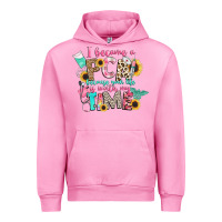 Fuchsia Pink i became a cna because your life is worth my time Urban Hoodie - CowGirlArtShop