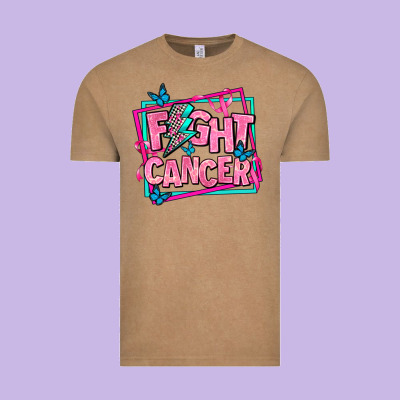 Fight Cancer Vintage Tee Designed By Adodesignshop