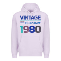 Lilac Vintage February 1980 Premium Hoodie - Bettercallsaul
