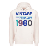 Pale Pink Vintage February 1980 Premium Hoodie - Bettercallsaul