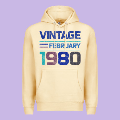 Vintage February 1980 Premium Hoodie Designed By Bettercallsaul