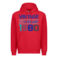 Red Vintage February 1980 Premium Hoodie - Bettercallsaul