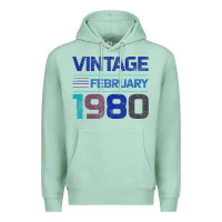 Seafoam Vintage February 1980 Premium Hoodie - Bettercallsaul
