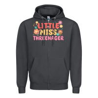 Smoke little miss threenager Zipper Hoodie - MaliasSmallBusiness
