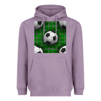 Lavender soccer ball with goal nets seamless pattern Heavyweight Hoodie - BundleAndBundleShop