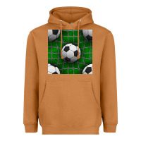 Meerkat soccer ball with goal nets seamless pattern Heavyweight Hoodie - BundleAndBundleShop