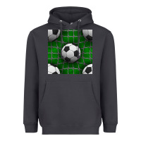 Smoke soccer ball with goal nets seamless pattern Heavyweight Hoodie - BundleAndBundleShop