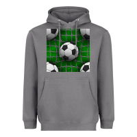 Storm soccer ball with goal nets seamless pattern Heavyweight Hoodie - BundleAndBundleShop