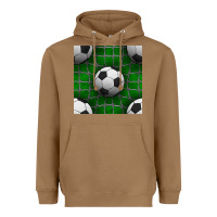 Toasted Coconut soccer ball with goal nets seamless pattern Heavyweight Hoodie - BundleAndBundleShop