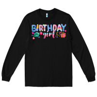 Black birthday girl Long Sleeve Tee - NancyCooperArtShop