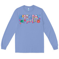 Colony Blue birthday girl Long Sleeve Tee - NancyCooperArtShop