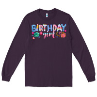 Plum birthday girl Long Sleeve Tee - NancyCooperArtShop