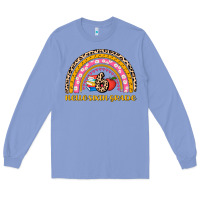 Colony Blue back to school rainbow hello sixth grade Long Sleeve Tee - AdoDesignShop