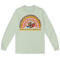 Matcha back to school rainbow hello sixth grade Long Sleeve Tee - AdoDesignShop