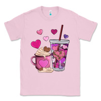 Bubblegum Pink valentines day heart coffe Classic Tee - AdoDesignShop