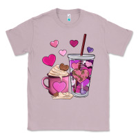 Lilac valentines day heart coffe Classic Tee - AdoDesignShop