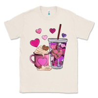 Natural valentines day heart coffe Classic Tee - AdoDesignShop