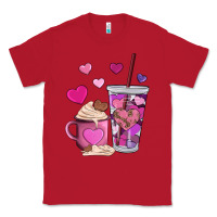 Red valentines day heart coffe Classic Tee - AdoDesignShop