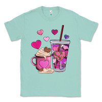 Seafoam valentines day heart coffe Classic Tee - AdoDesignShop