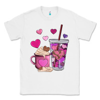 White valentines day heart coffe Classic Tee - AdoDesignShop