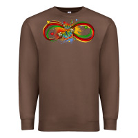 Chestnut butterfly infinity symbol autism Premium Sweatshirt - LillyAllenDesigns