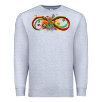 Heather Grey butterfly infinity symbol autism Premium Sweatshirt - LillyAllenDesigns