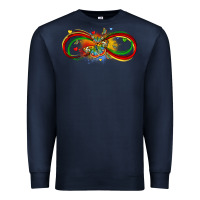 Navy butterfly infinity symbol autism Premium Sweatshirt - LillyAllenDesigns