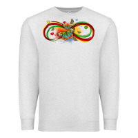 Oatmeal Heather butterfly infinity symbol autism Premium Sweatshirt - LillyAllenDesigns