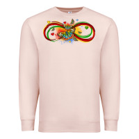 Pale Pink butterfly infinity symbol autism Premium Sweatshirt - LillyAllenDesigns