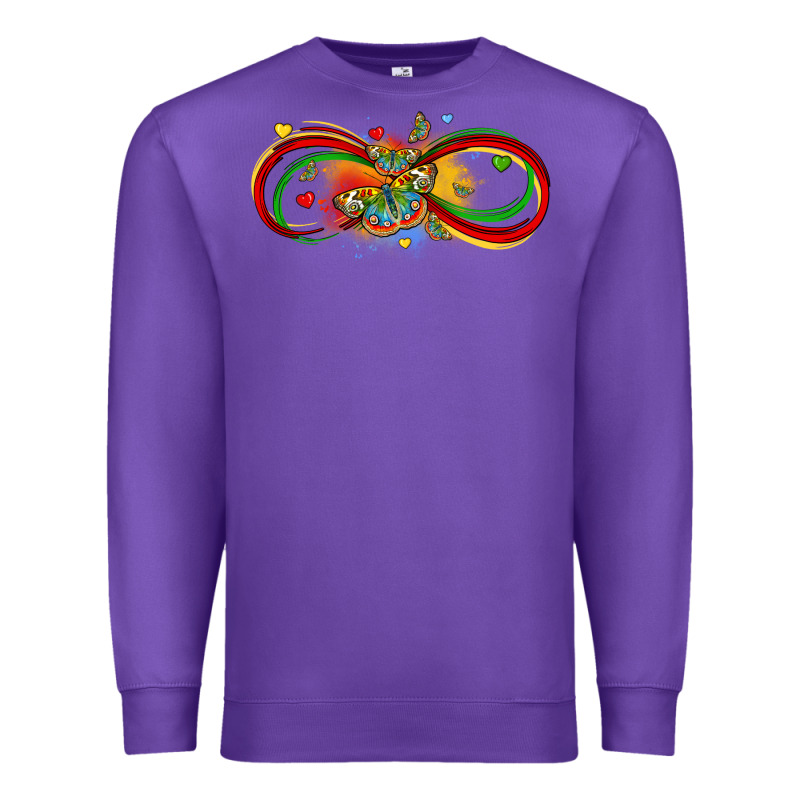 Butterfly Infinity Symbol Autism Premium Sweatshirt by LillyAllenDesigns | Teevron